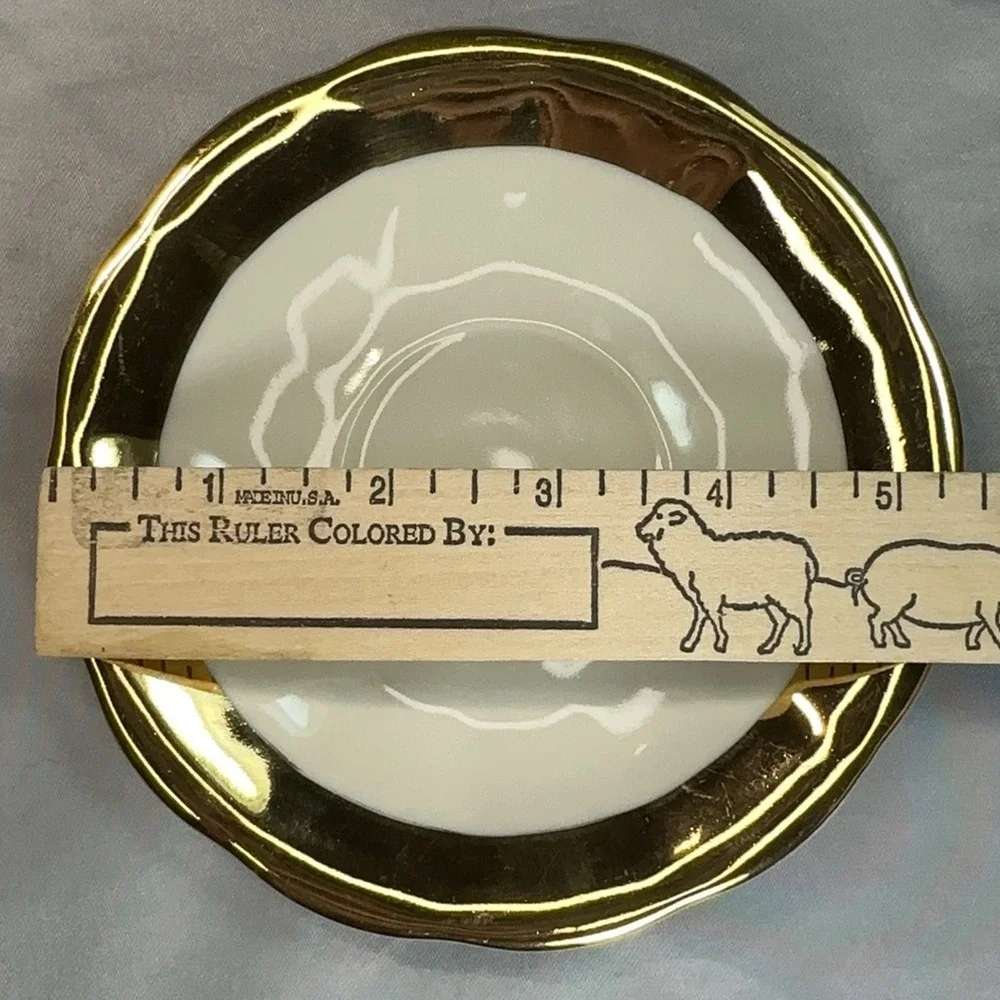 Heavy Gold Schwarzenhammer Bavaria Teacup Saucer Gold Gilt Germany 1940